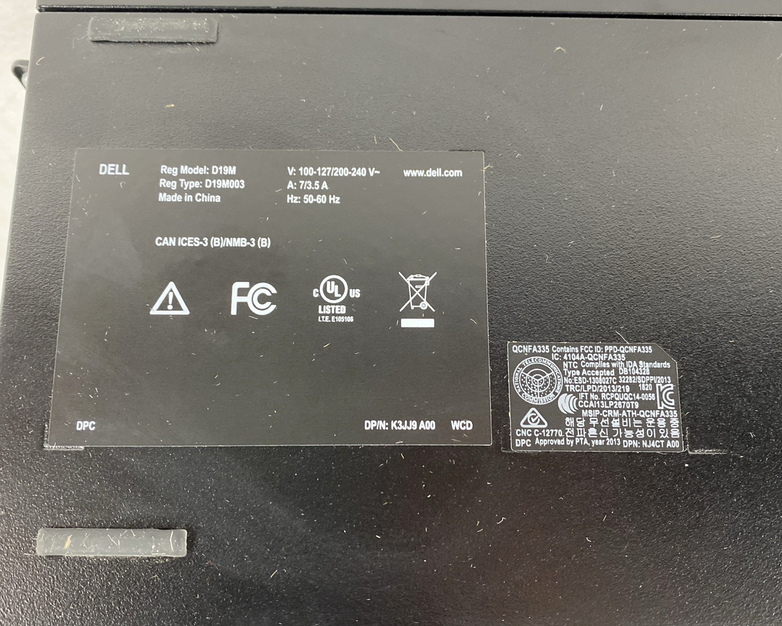 Dell Inspiron 3668 MT Intel Core i3-7100 3.90GHz 8GB RAM No HDD No OS