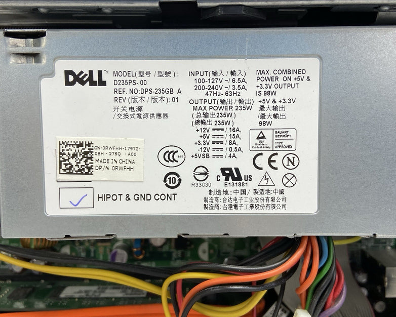 Dell Optiplex 380 SFF Intel Core 2 Duo E8400 3GHz 4GB RAM No HDD No OS