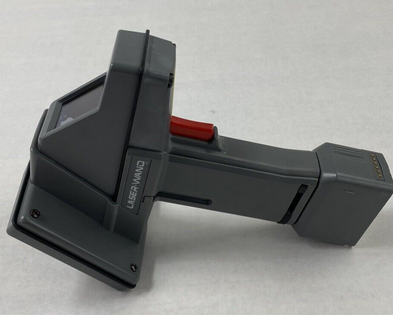 Hand Held Products Laser Wand Barcode Scanner and Cradle Untested w/ AC Adapter