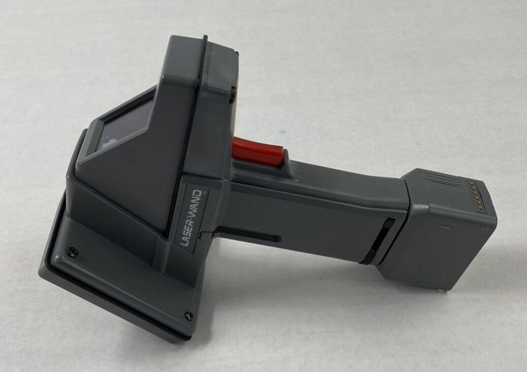 Hand Held Products Laser Wand Barcode Scanner and Cradle Untested w/ AC Adapter