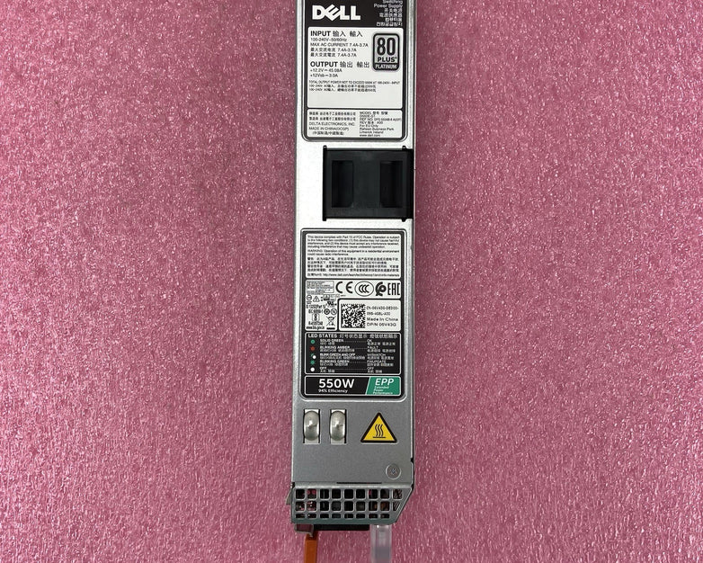 Dell 06V43G 550W 80 Plus Platinum R430 R440 Power Supply