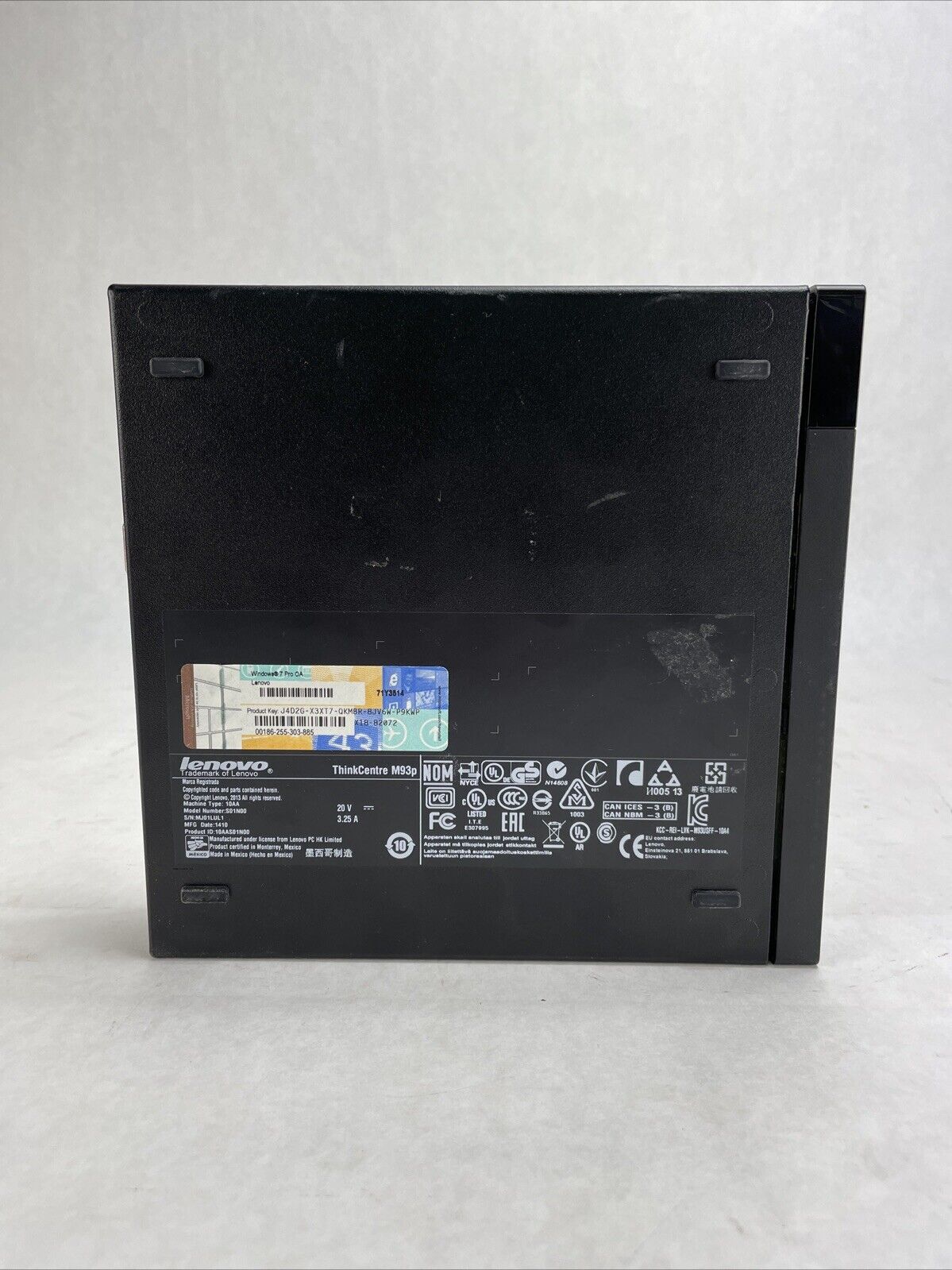 Lenovo ThinkCentre M93p Micro Intel Core i5-4570T 2.9GHz 8GB RAM No HDD No OS