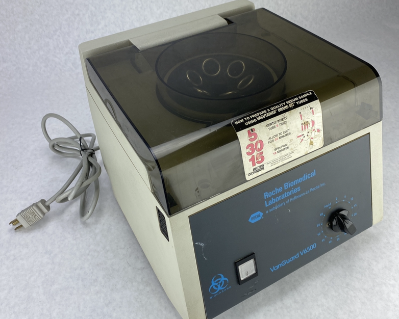 Roche VanGaurd V6500 Biomedical Laboratory Centrifuge w/ 6 Position Angled Rotor