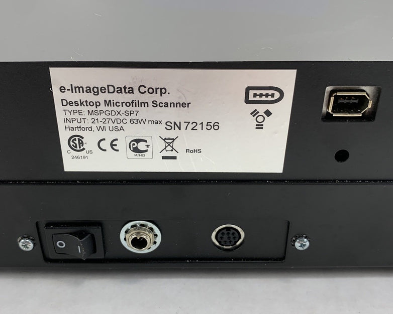 e-ImageData ScanPro 2000 Desktop Microfilm Scanner - Partially Tested