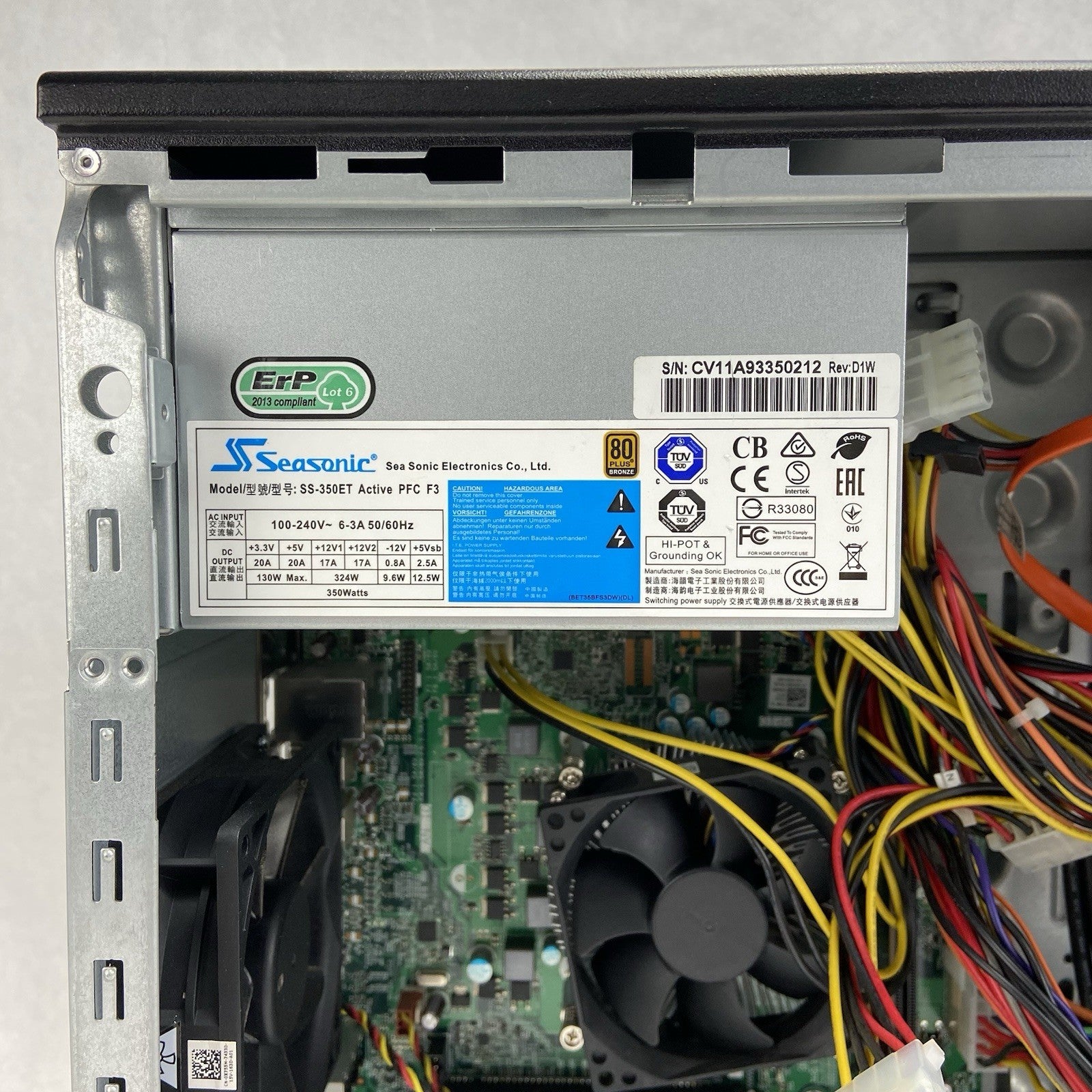 Dell Vostro 260 MT Intel Core i3-2100 3.1GHz 4GB RAM No HDD No OS10