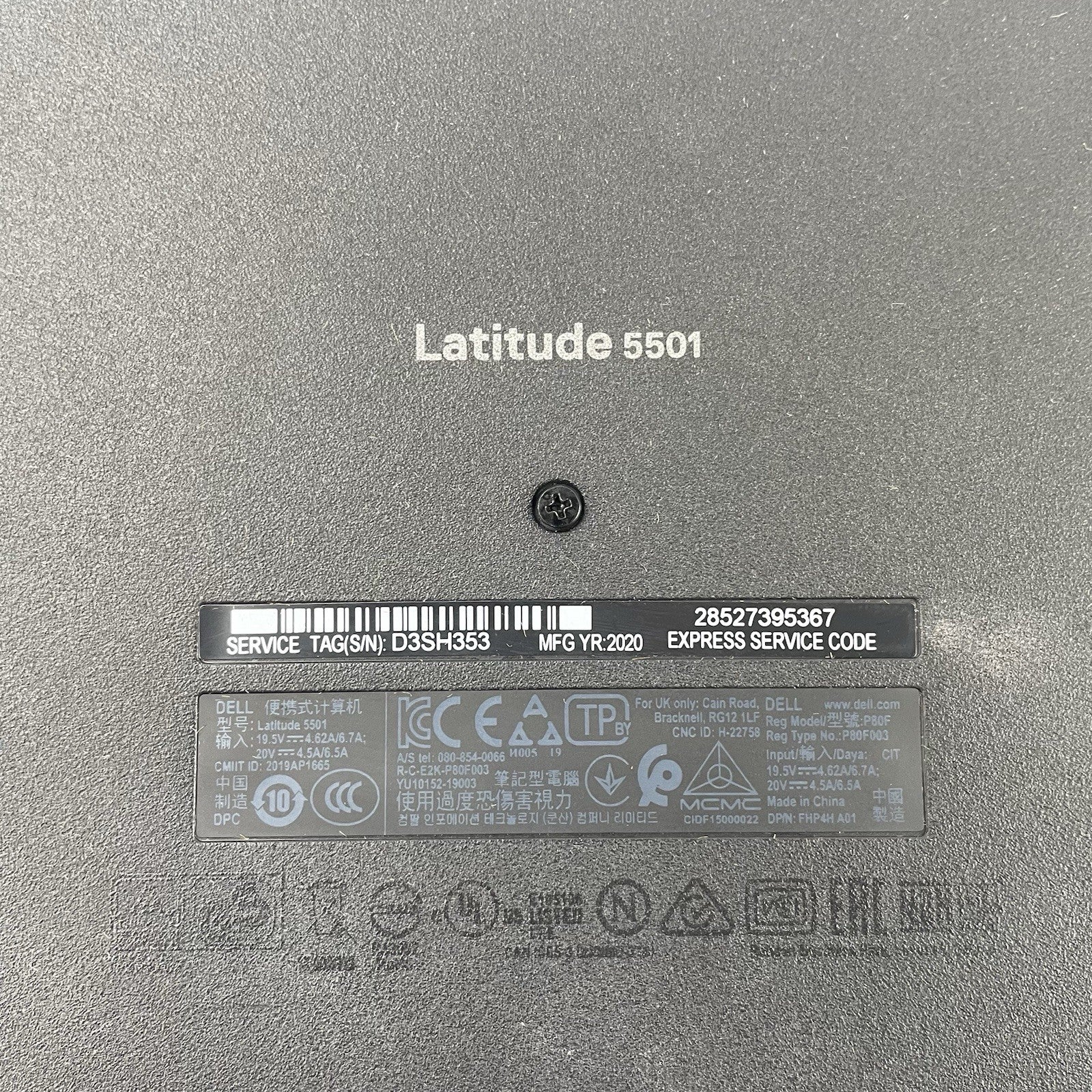 Dell Latitude 5501 15.6" i5-9400H 2.50 GHz 8 GB RAM No SSD/OS/AC18