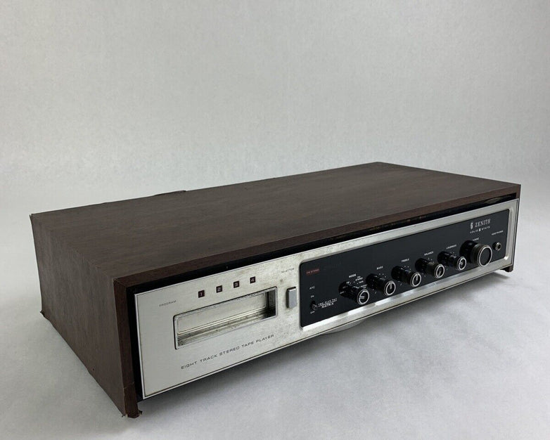 Zenith F680W Stereo 8 Eight Track Player Digilite Receiver For Parts and Repair