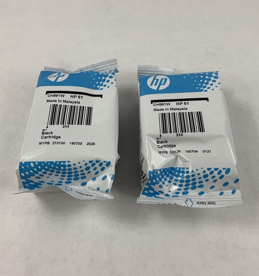 HP 61 + 61 Black Ink Cartridge Twin-Pack Exp. Jul 2021 - Open Box1