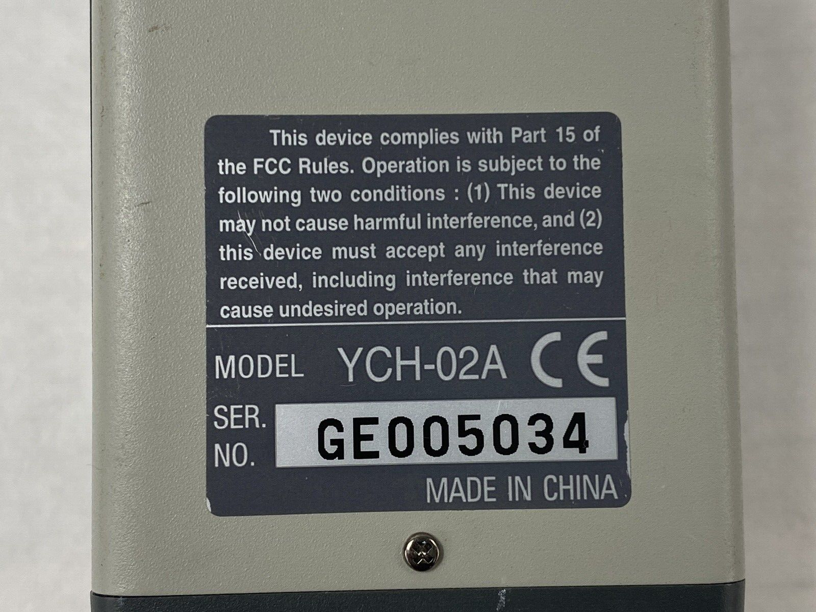 Diebold Preferred YCH-02A Security Camera Tested No Lens