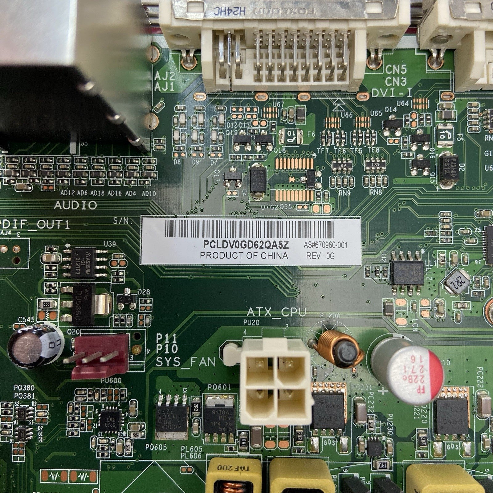 HP Pavilion P7-1370T Motherboard Intel Core i3-2120 3.3GHz 6GB RAM 6