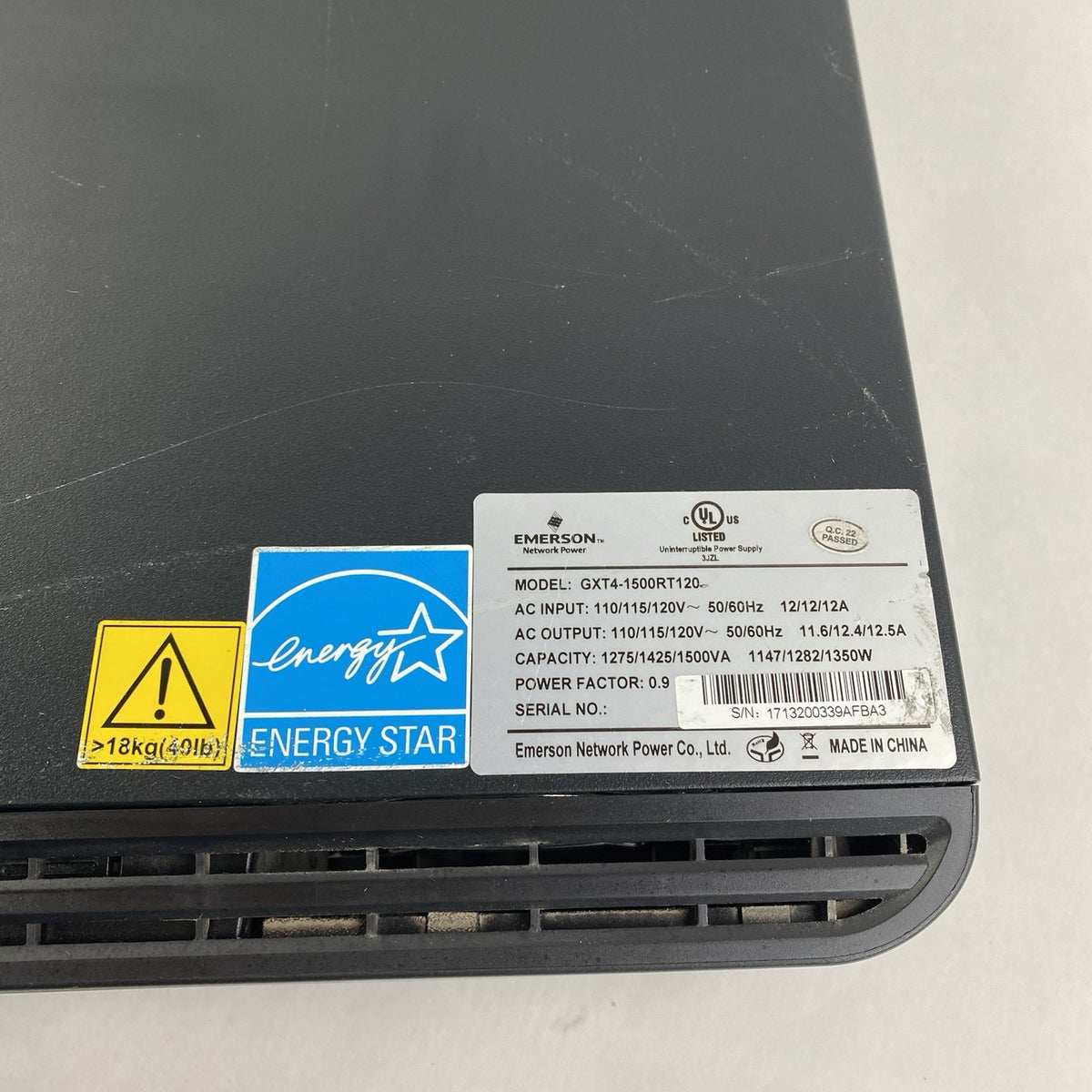 Vertiv Liebert GXT4-1500RT120 Battery Backups Tested - No Batteries Network Card21