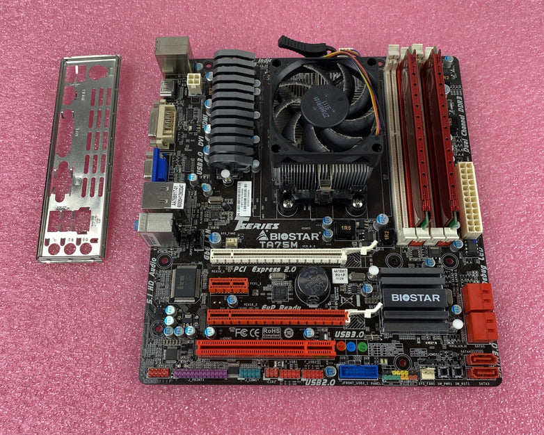 Biostat TA75M Motherboard AMD A8-3870 3.00 GHz 3GB RAM w/ Shield