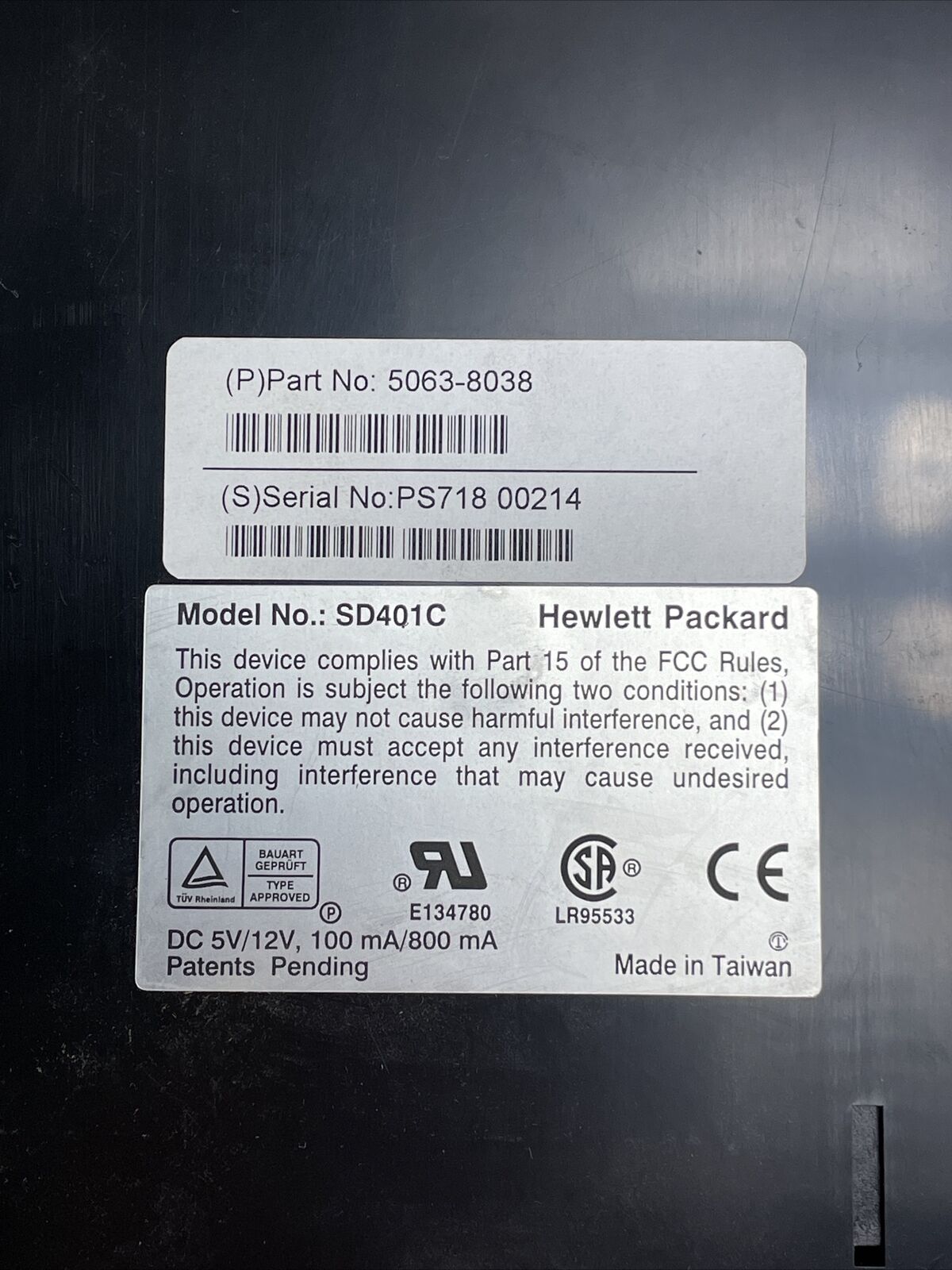 HP SD401C 5063-8038 PhotoDrive w/Bezel
