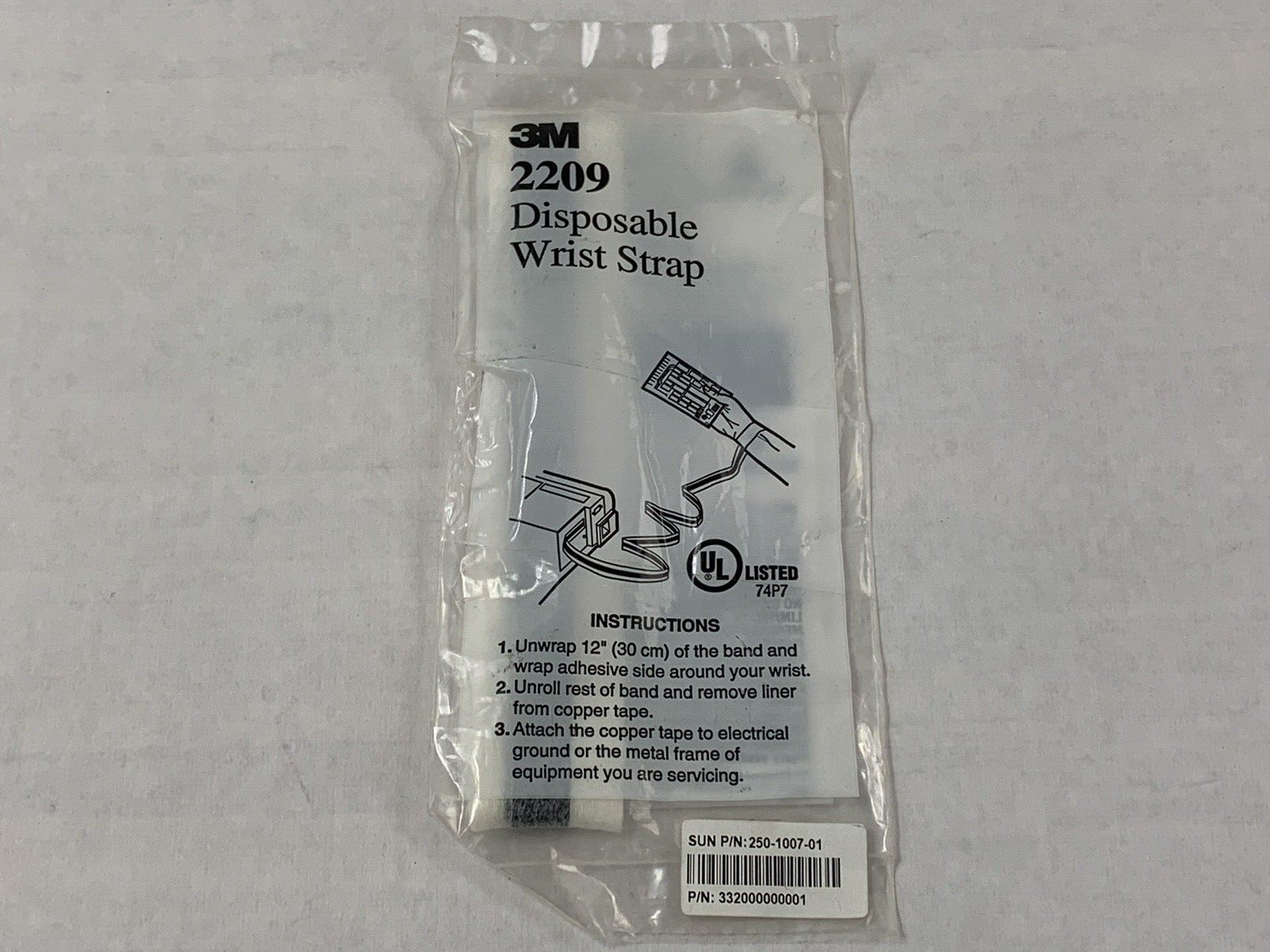 SUN 250-1007-01 Brand 3M 2209 Static Protection Wrist Grounder Lot of (6)