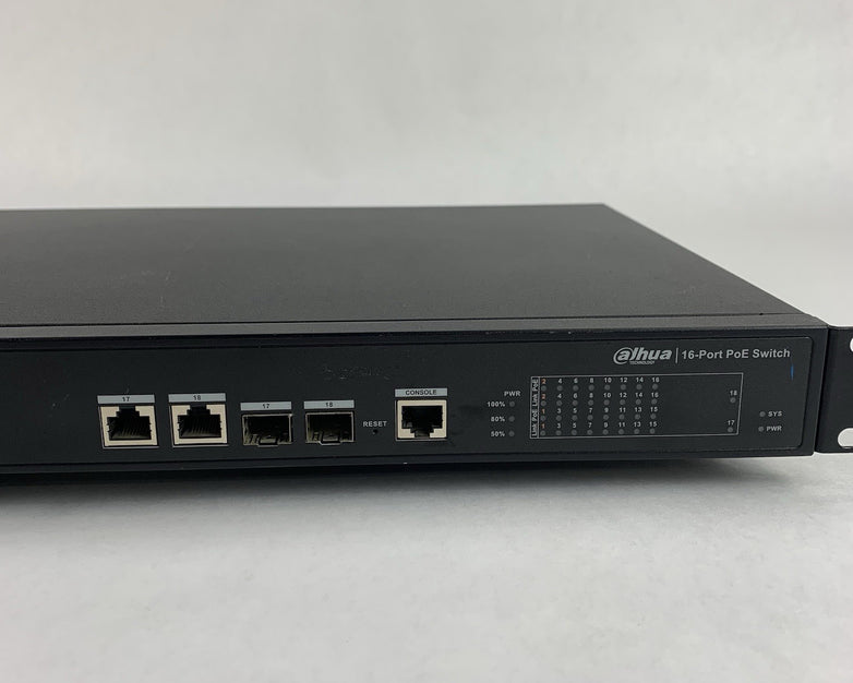 Dahua DH-PFS4218-16ET-240 16-Port PoE Ethernet Managed Switch Tested Reset