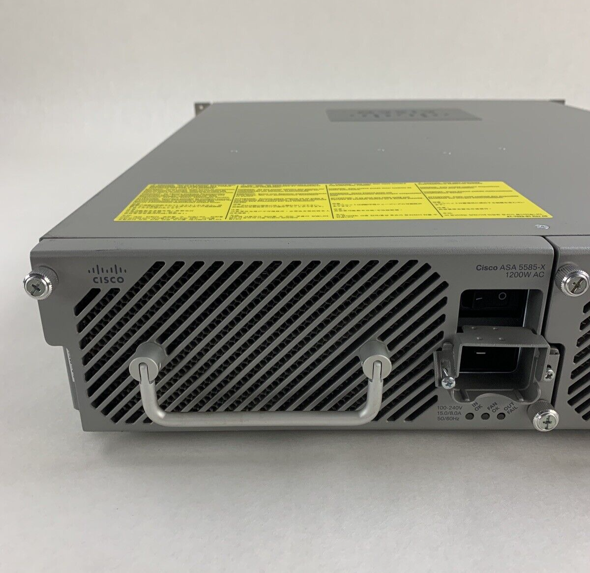 Cisco ASA 5585 8-Port GbE Firewall Security Appliance 2x 5580-X SSP-10 Mod Cards