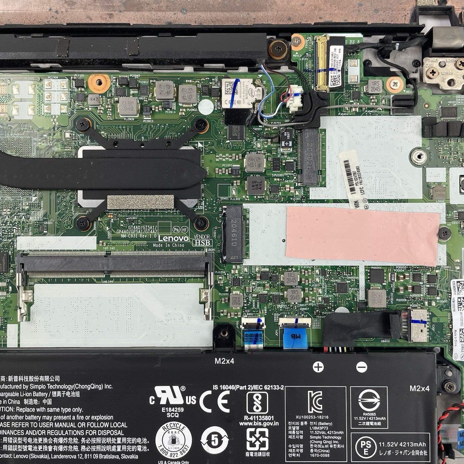 Lenovo ThinkPad T14 Gen1 14" i5-10310U 1.70 GHz 8 GB RAM No SSD/OS/AC17
