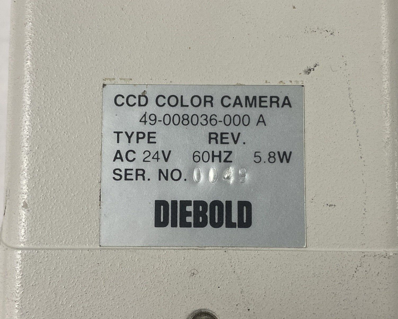 Diebold CCD Camera AC24V 49-008036-000A 25mm APC TV Lens For Parts or Repair