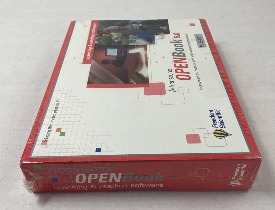 Freedom Scientific Open Book 5.0 PC Blind Scanning and Reading Software Sealed