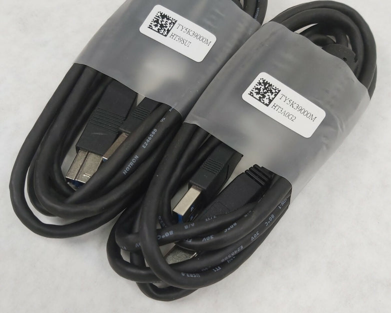 Hotron 6' ft SuperSpeed USB 3 Type A Male to B Male Cable TY5K39000M Lot of 2