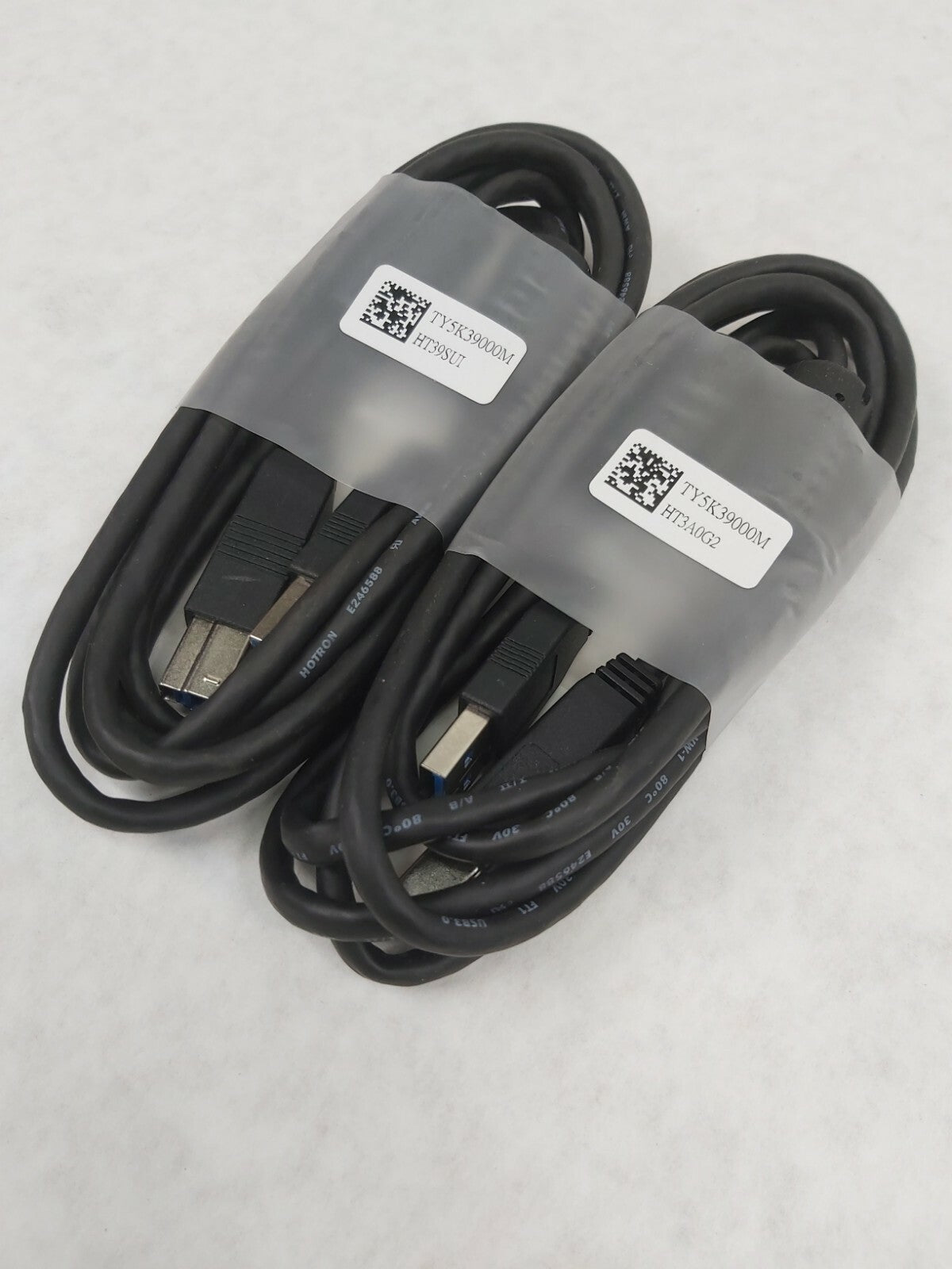 Hotron 6' ft SuperSpeed USB 3 Type A Male to B Male Cable TY5K39000M Lot of 2