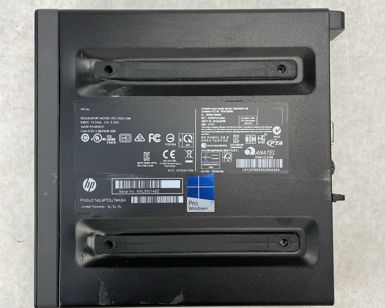 HP EliteDesk 800 G1 Micro i5-4590T 2.00 GHz 8 GB RAM No SSD/OS/AC