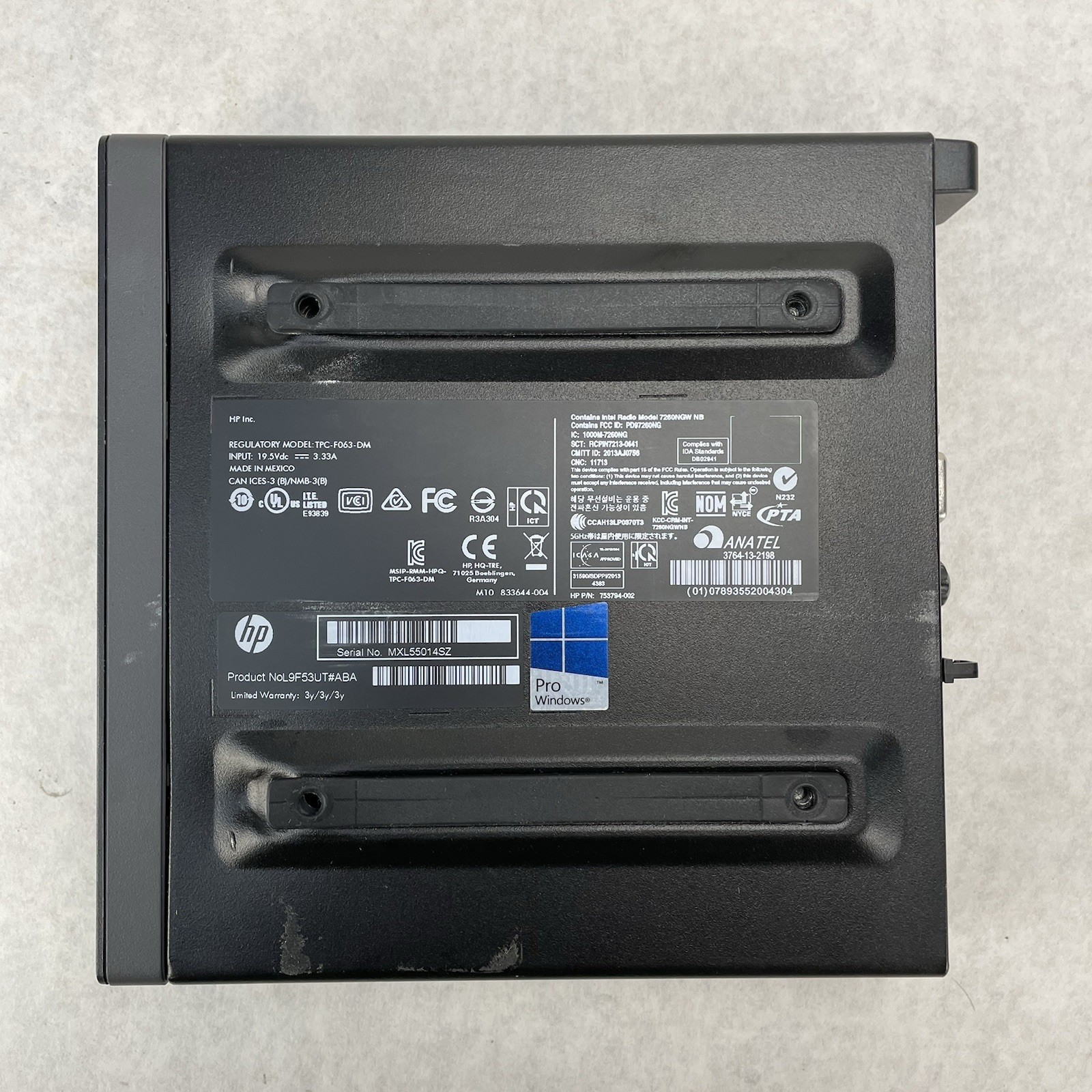 HP EliteDesk 800 G1 Micro i5-4590T 2.00 GHz 8 GB RAM No SSD/OS/AC8