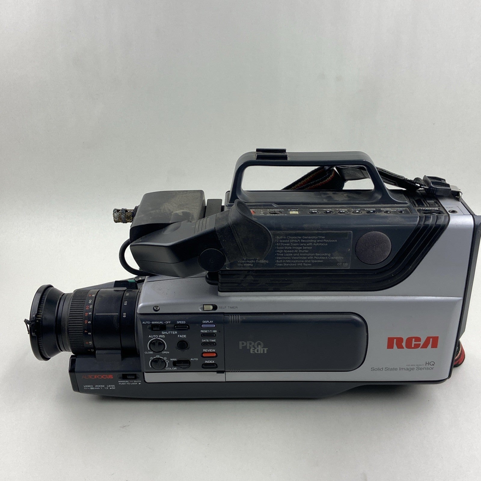 RCA CC320 - Pro Edit VHS HQ Camcorder w/Battery, Adapter, & Case6