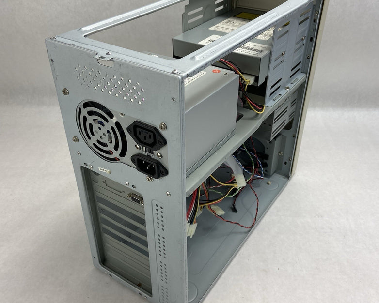 Vintage Beige AT Computer Case L&C Tech LC-250C Power Supply