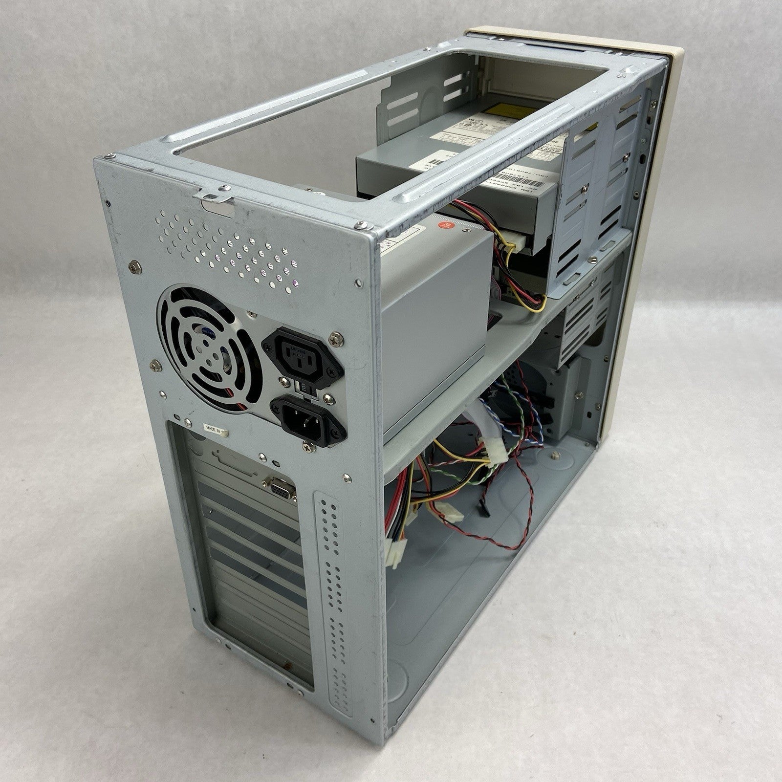 Vintage Beige AT Computer Case L&C Tech LC-250C Power Supply8
