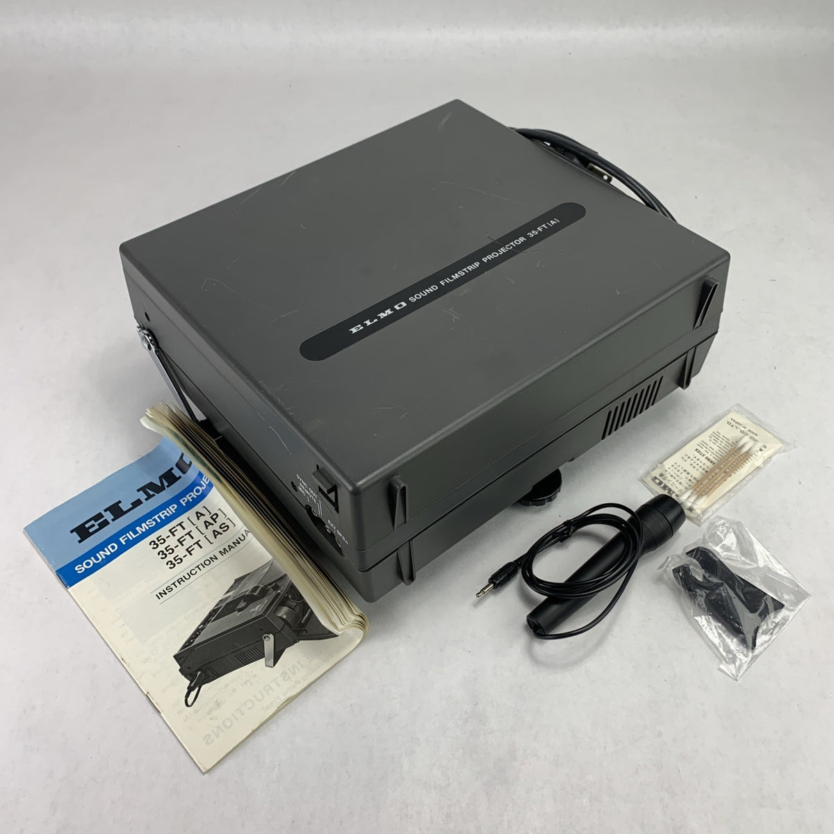 Elmo 35-FT A Sound Filmstrip Projector with Manual Dustcover Microphone - Parts0