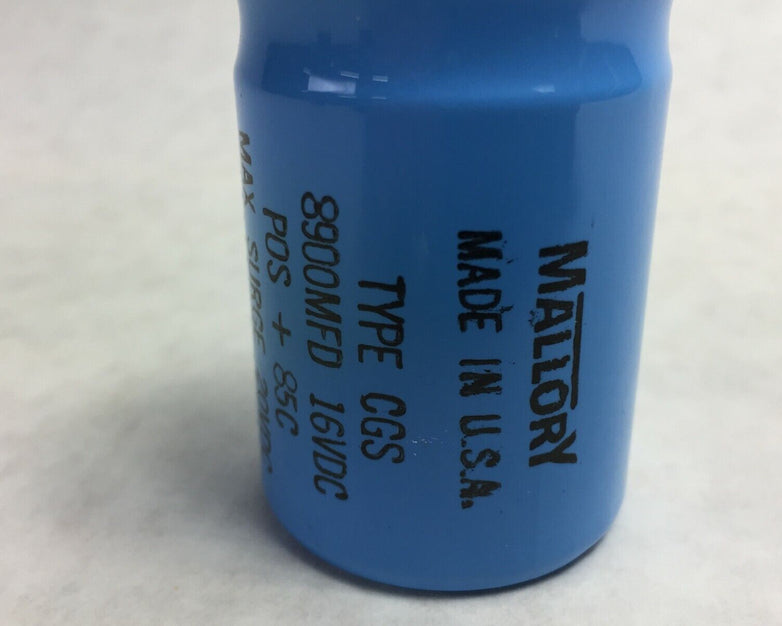 Mallory 8900MFD 16VDC Capacitor CGS892U016R2C 677-9049