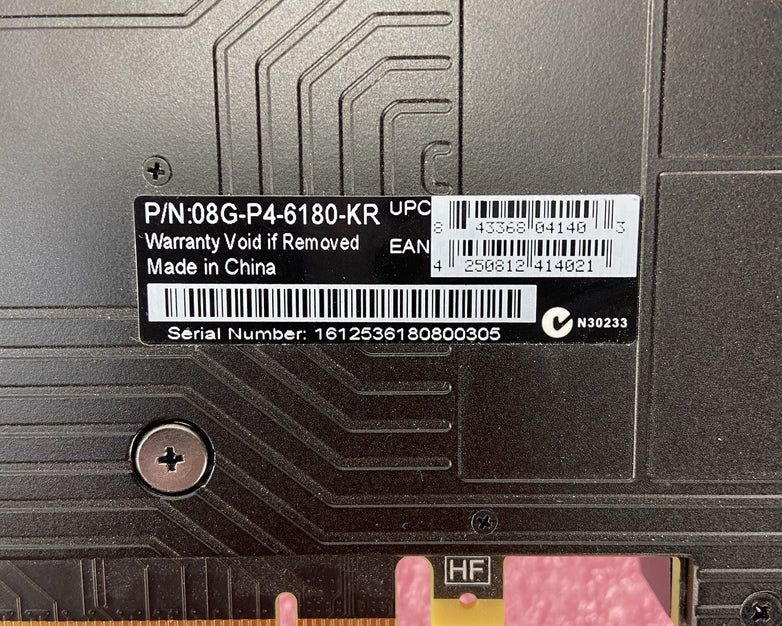 Nvidia GTX 1080 08G-P4-6180-KR Founders Edition 8GB GDDR5 PCIe Graphics Card