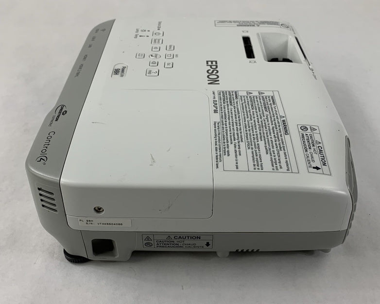 Epson PowerLite 98H H687A LCD Lamp Projector 1512 Lamp Hours - No Remote
