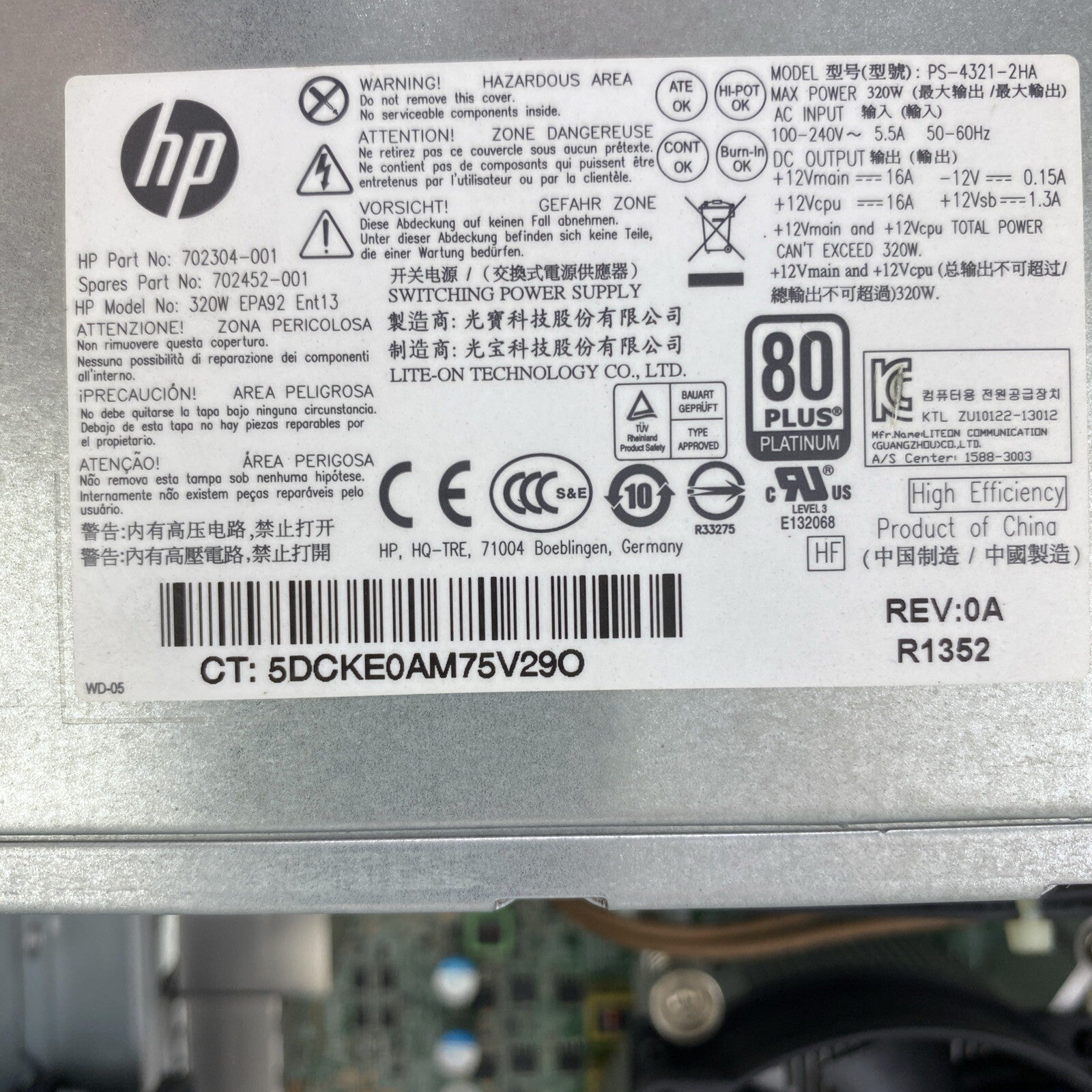 HP ProDesk 600 G1 TWR Intel Core i3-4130 3.40GHz GPU 8GB RAM DVDRW No HDD OS