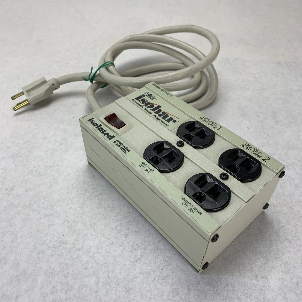 Tripp Lite ISOBAR 4 IB4 120V 15A Premium 4-Outlet Surge Suppressor - Tested0