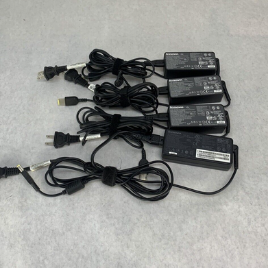 Mixed Lot of 4 Lenovo AC/DC Adapter ADLX45NCC2A ADLX65NCC2A