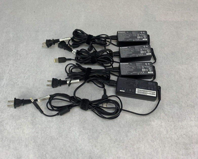 Mixed Lot of 4 Lenovo AC/DC Adapter ADLX45NCC2A ADLX65NCC2A
