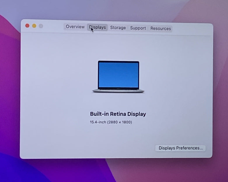 Apple MacBook Pro A1707 2016 Retina 15" 2.6GHz i7 16GB RAM 250GB SSD os12.7.6