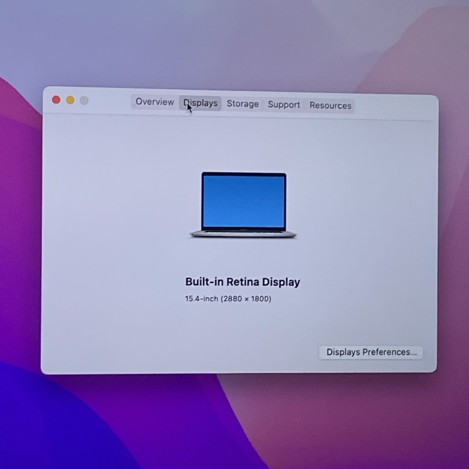 Apple MacBook Pro A1707 2016 Retina 15" 2.6GHz i7 16GB RAM 250GB SSD os12.7.62