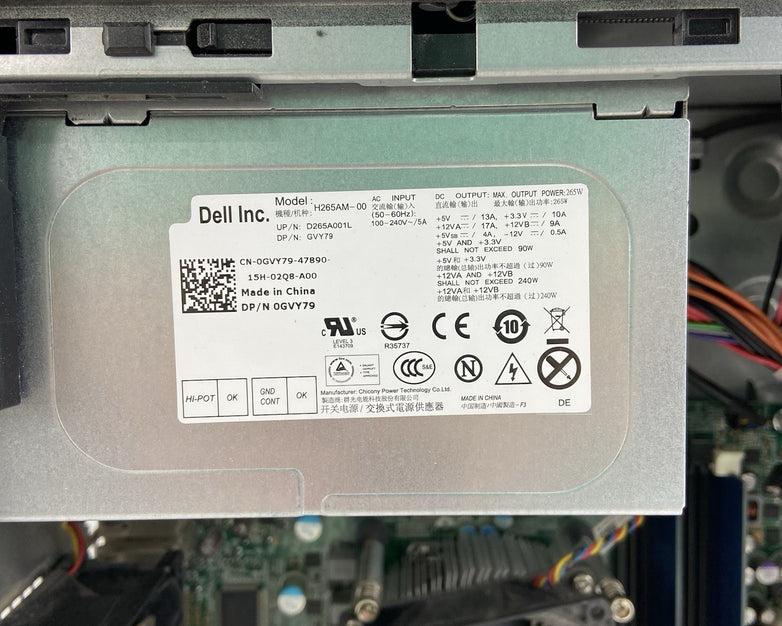 Dell Optiplex 990 MT Intel Core i7-2600 3.4GHz 4GB RAM No HDD No OS