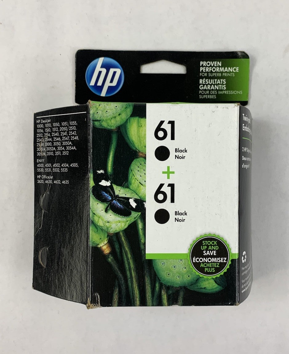 HP 61 + 61 Black Ink Cartridge Twin-Pack Exp. Jul 2021 - Open Box7
