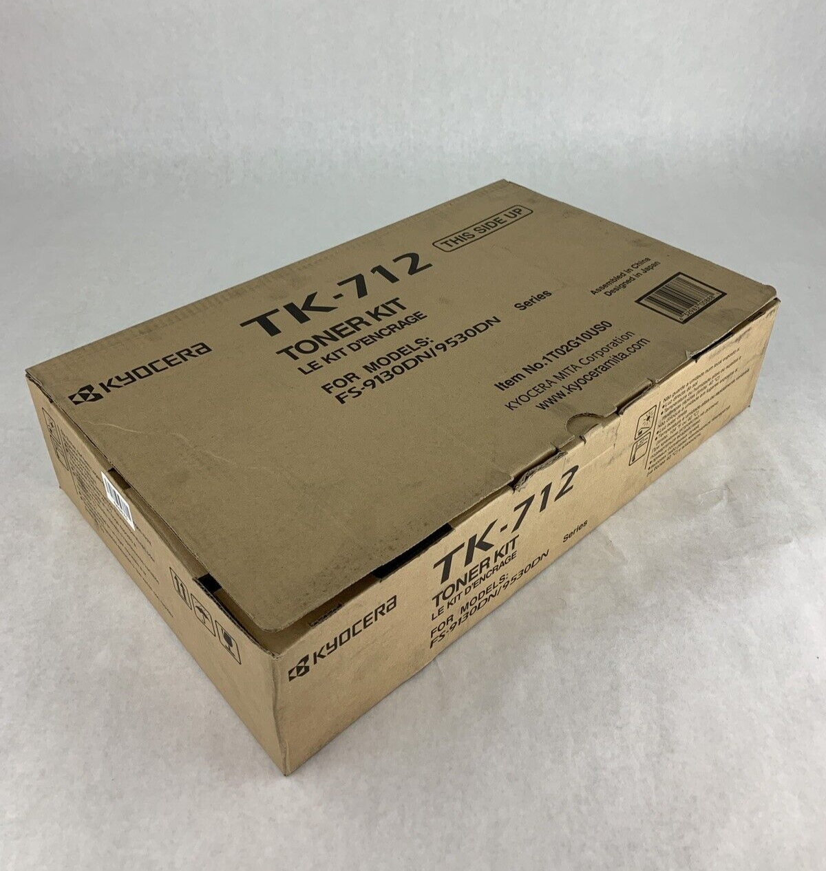 New Box Opened Kyocera TK-712 FS-9130DN/9530DN Black Toner Cartridge