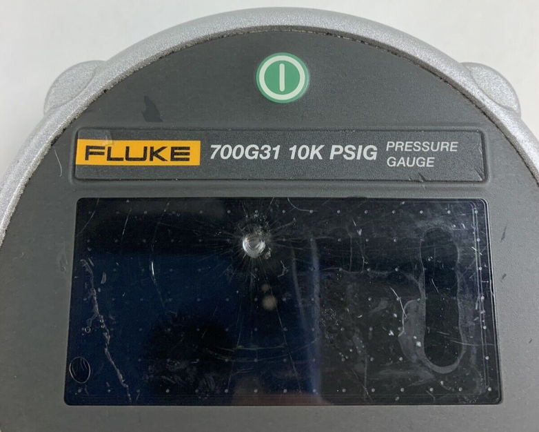 Fluke 700G31 10K PSIG Pressure Gauge Calibrator Cracked Screen Untested
