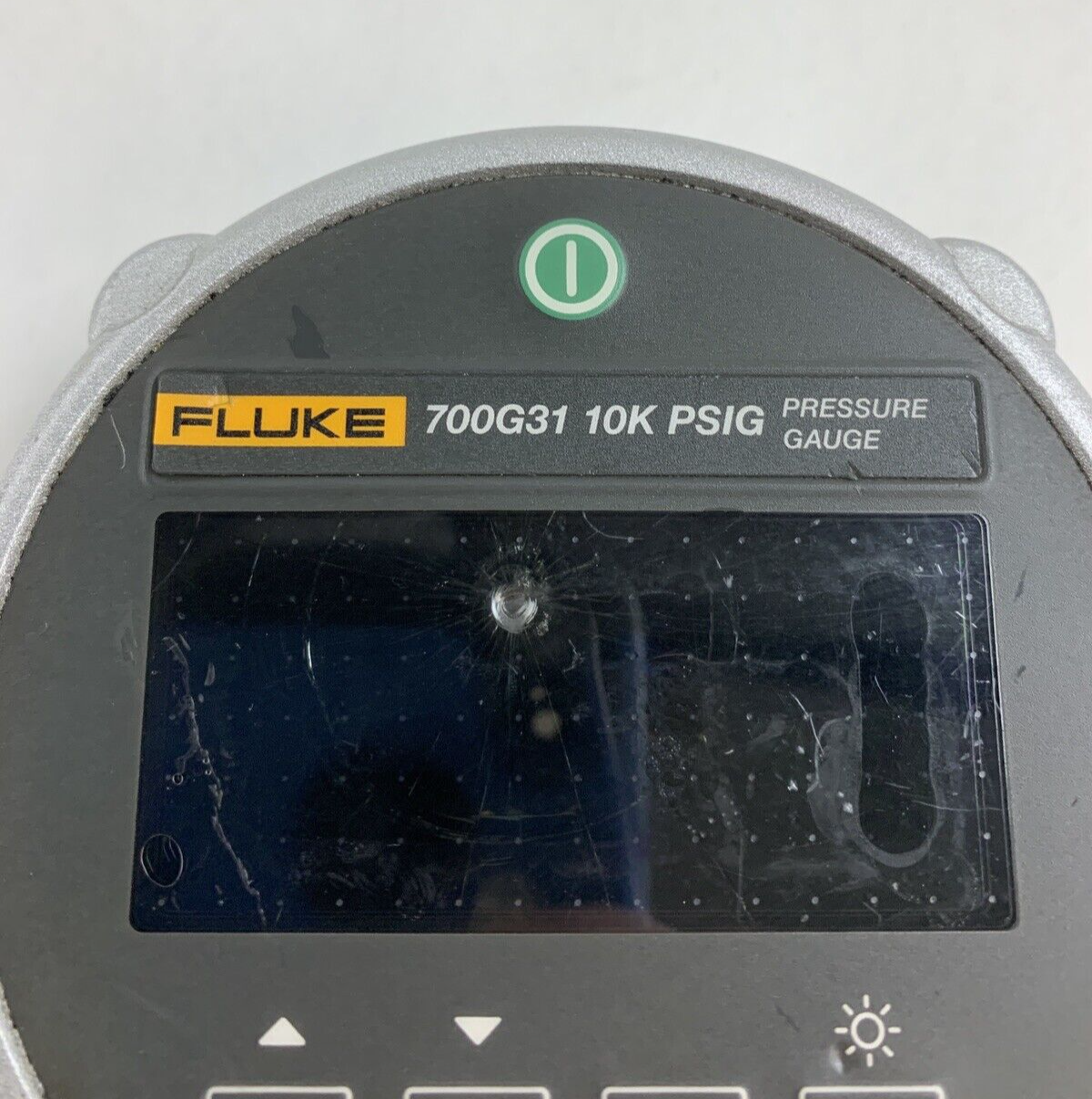Fluke 700G31 10K PSIG Pressure Gauge Calibrator Cracked Screen Untested
