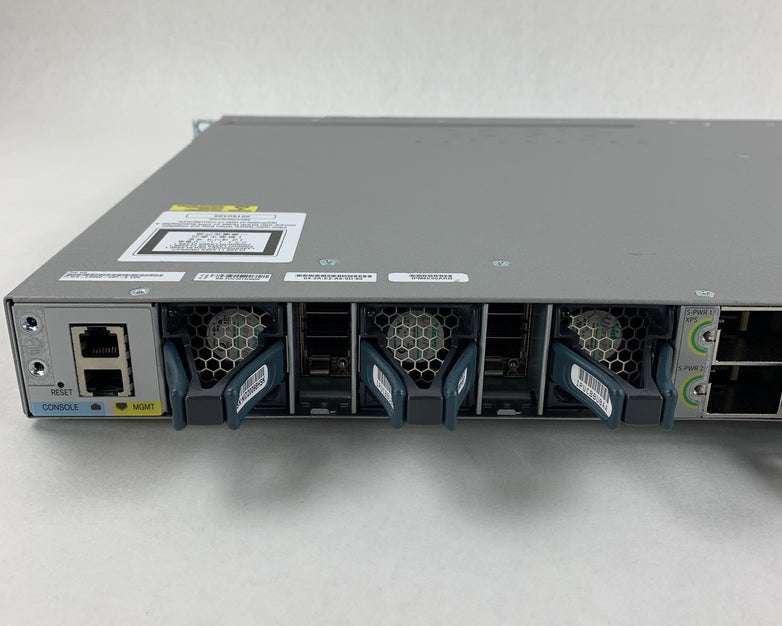 Cisco WS-C3850-48P-S 48 Port POE+  Tested Reset Gigabit Switch 1x Power Supply