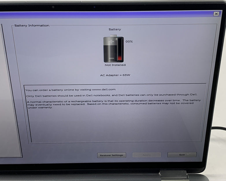 Dell Latitude 7400 2-in-1 14" i5-8365U 1.6 GHz 8 GB Ram No OS No HDD No Batt