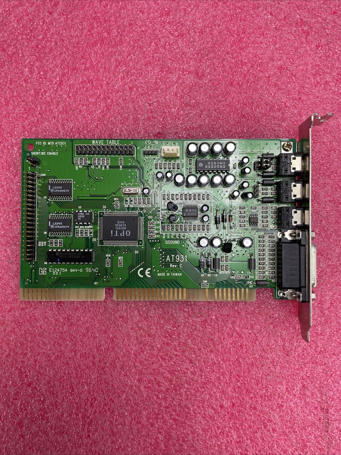 Opti AT931 Rev C ISA Sound Card