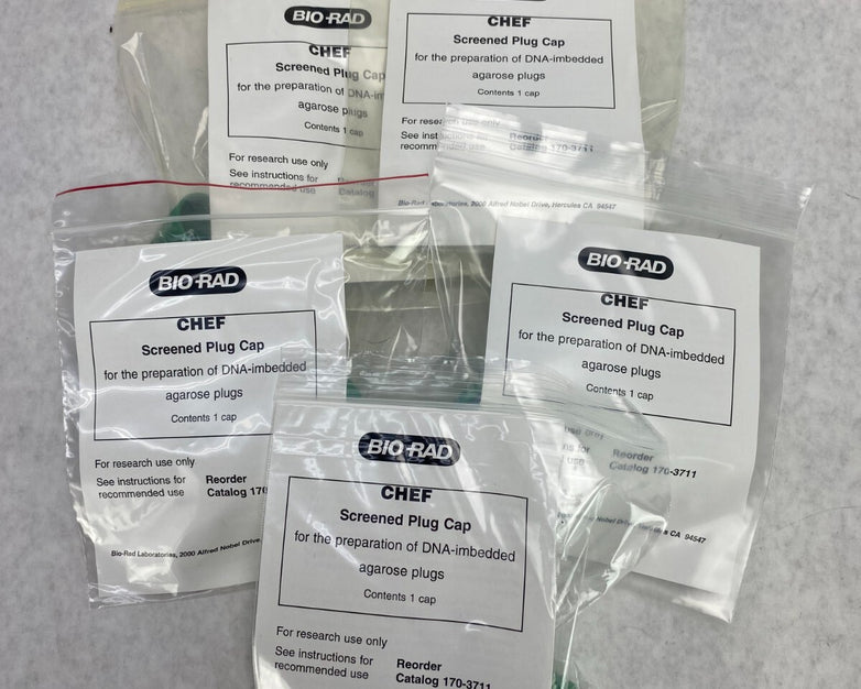Lot of 5 Bio-Rad CHEF Screened Caps #1703711 New