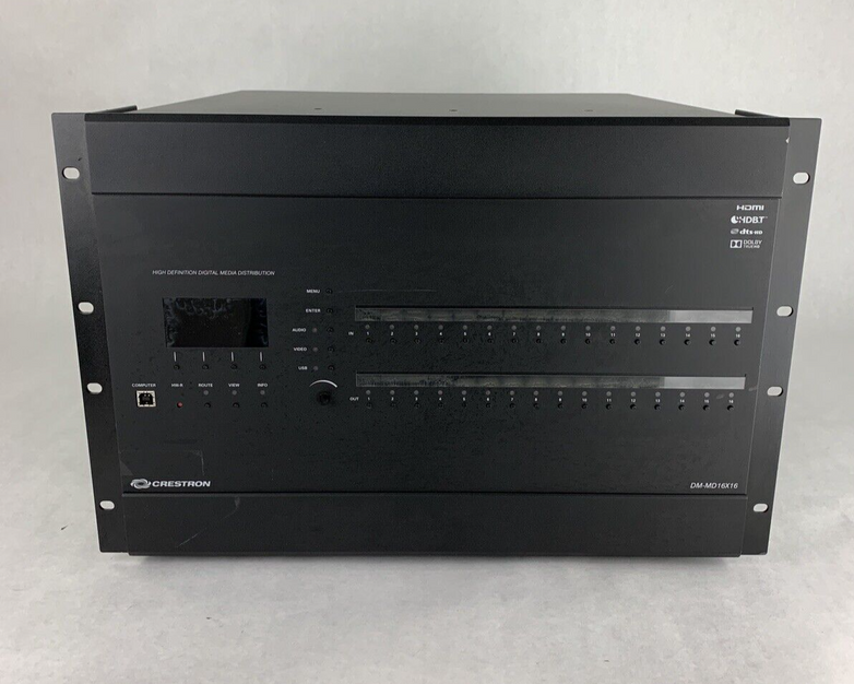 Crestron DM-MD16X16 Digital Media Switcher 1583-297 Factory Reset No Cards